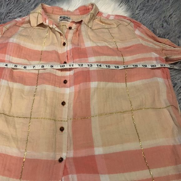 Holding Horses Plaid Sparkle Button Down Shirt - Picture 4 of 6